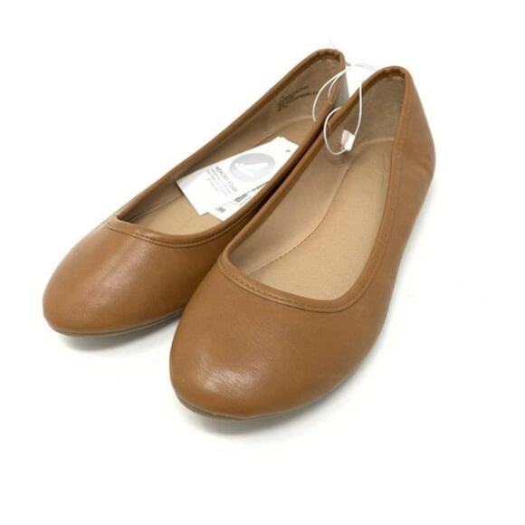 Universal Thread Everly Ballet Flats Brown Women's Size 6W - Picture 1 of 6